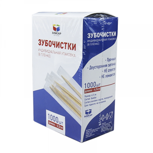 Зубочистка в инд. упаковке 1000 шт 1/30