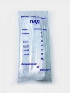 Пакет фасовочный ПВД 25*38 40 мкм 1/500/4000
